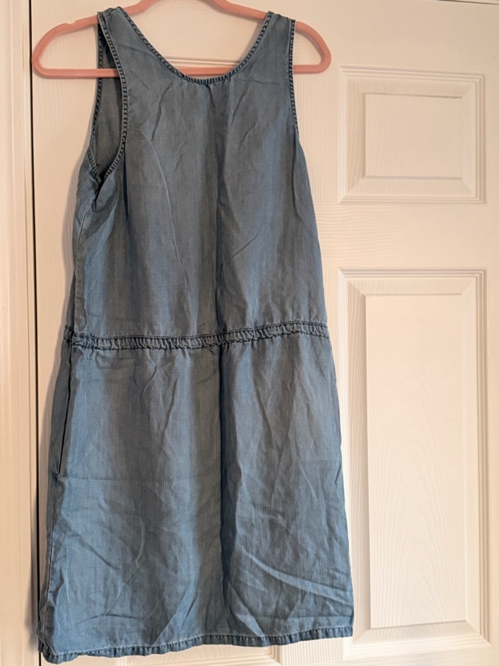 GAP Drawstring Dress - Blue - Picture 2 of 3